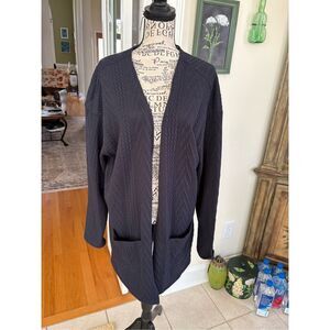 MEROKEETY Women's Casual Long Sleeve Open Front Cable Knit Cardigan